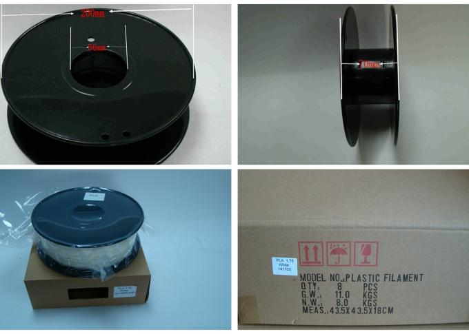 De grijze 3d Plastic Gloeidraad Met hoge weerstand van Printergloeidraad 1.75mm/ABS