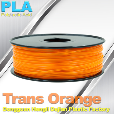 1.75mm/3.0mm trans de Oranje van de de Printergloeidraad van PLA 3D Kleuren 1KG/Broodje