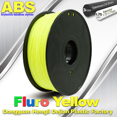 Hoge Precisie Fluo - Gele ABS 3D Printergloeidraad 1kg/Spoel
