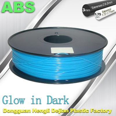 ABS Gloed in de Donkere 3d gloed van Printergloeidraad 1.75/3mm in donkerblauwe ABS gloeidraad