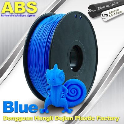 ABS Blauwe Fluorescente Gloeidraad, 1.75mm/3.0mm 3D Printergloeidraad 1kg/Spoel