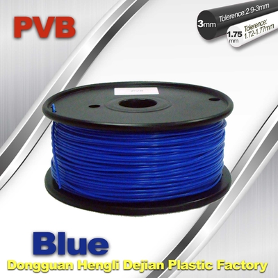 3d Gloeidraad van het Printermetaal, het Blauwe Oppoetsen PVB Fiament 1.75mm