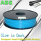 ABS Gloed in de Donkere 3d gloed van Printergloeidraad 1.75/3mm in donkerblauwe ABS gloeidraad