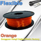 De oranje Flexibele 3D Verbruiksgoederen van de Printergloeidraad met Grote Adhesie