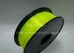 Gloeidraad van de de Fluorescentie Gele Kleur PLA van de Desktop 3d druk materiële