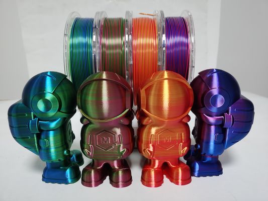 de zijdegloeidraad, plagloeidraad, drie kleur, twee kleurt, drievoudige kleur, 3d Printer Filament 3mm/1.75mm