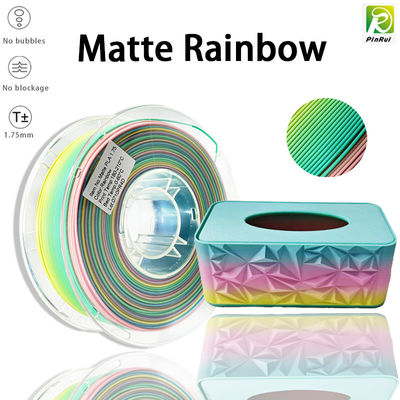 PINRUI 3D Printer PLA Matte Rainbow 1.75mm 1kg Meerdere kleuren Geschikt voor de meeste FDM-printers