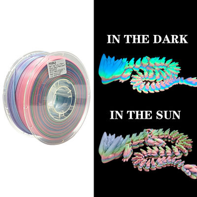 PINRUI Glow Rainbow PLA 1kg 1,75mm Kleur veranderen in het donker Voor 3D-printer