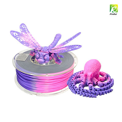 PINRUI 3D-printerfilament, PLA-filament met temperatuurverandering van kleur 1,75 mm, netjes gewonden 3D-printerfilament,