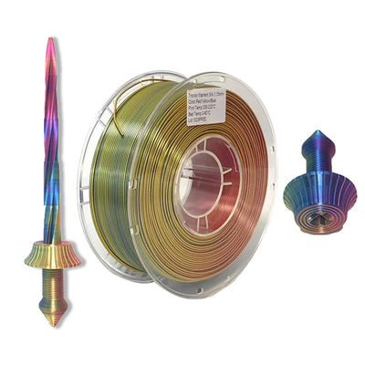 De gloeidraad van de reiskleur, dubbele kleurengloeidraad, zijdegloeidraad, plagloeidraad, 3d gloeidraad