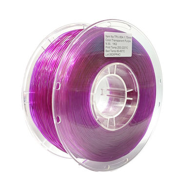 Hoge elasticiteit TPU 1,75 mm / 3,0 mm, Flexibel filament voor 3D-printing filamentmaterialen