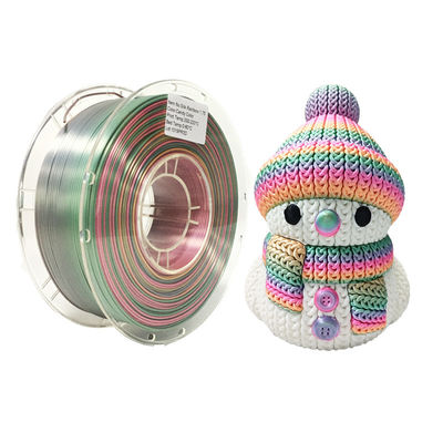 PINRUI Rainbow PLA zijdeachtig PLA 1,75 mm 1 kg Meerdere kleuren PLA Kleurgradiënt filament voor 3D-printen