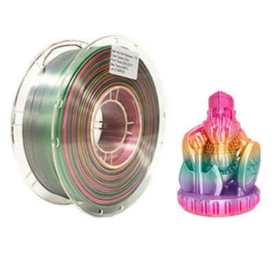 PINRUI Rainbow PLA zijdeachtig PLA 1,75 mm 1 kg Meerdere kleuren PLA Kleurgradiënt filament voor 3D-printen