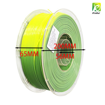 PINRUI 1kg Two-Color Temperature-Responsive PLA 3D Printing Filament Thermal-Active Color-Changing Silk for Plastic Rods