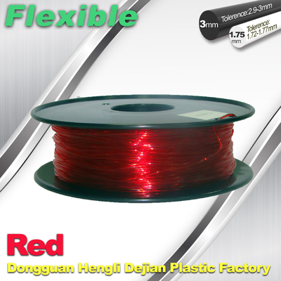 Elastische/Rubber Flexibele 3d Printergloeidraad 1.75mm/3.0mm 1.3Kg/Broodjesgloeidraad