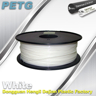 Gloeidraad 1,75/3.0mm witte Gloeidraad van de temperatuurweerstand PETG