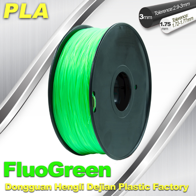 1.75/3mm PLA Fluo - Groene Fluorescente Gloeidraad voor RepRap, Cubify