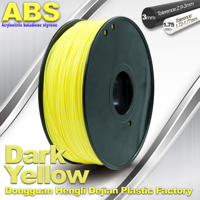 Donkere Gele ABS Gloeidraad, Kunststof 1,75/3mm van de Gloeidraad 3D Druk