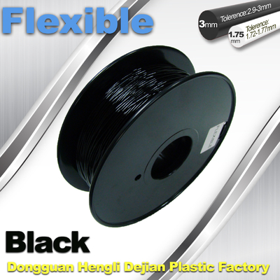 1.75mm/3.0mm 3D Flexibele Materiële Smaakloos van de Druk Rubbergloeidraad en Geurloos