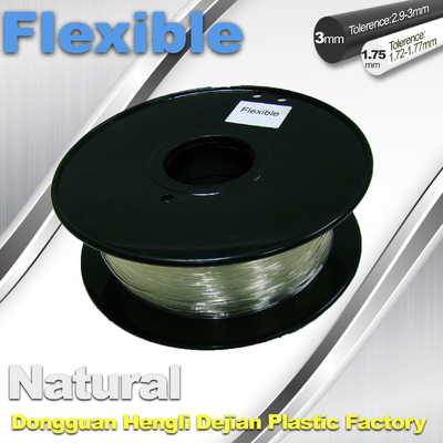 Zachte plagloeidraad 1,75/3,0 mm Flexibele 3d PrinterFilament voor 3d druk